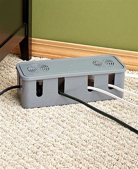 cable management box cpmceal electrical cords|cable management box home depot.